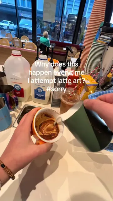 I stg It’s like my hands get possessed #funny #coffee #latteart #barista