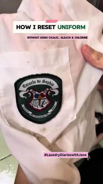 How I reset my son’s uniform without using OXAIC, BLEACH and CHLORINE #LaundryDi