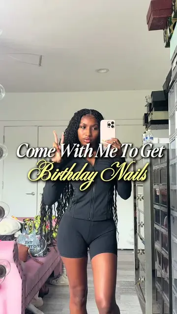 Come with me to get my birthday nails💛 #nails #nailinspo #birthdaynails #virgo 