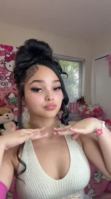 Hairstyle baddie tutorial🎀 #fyp #hairstyle #baddie #foryoupage 