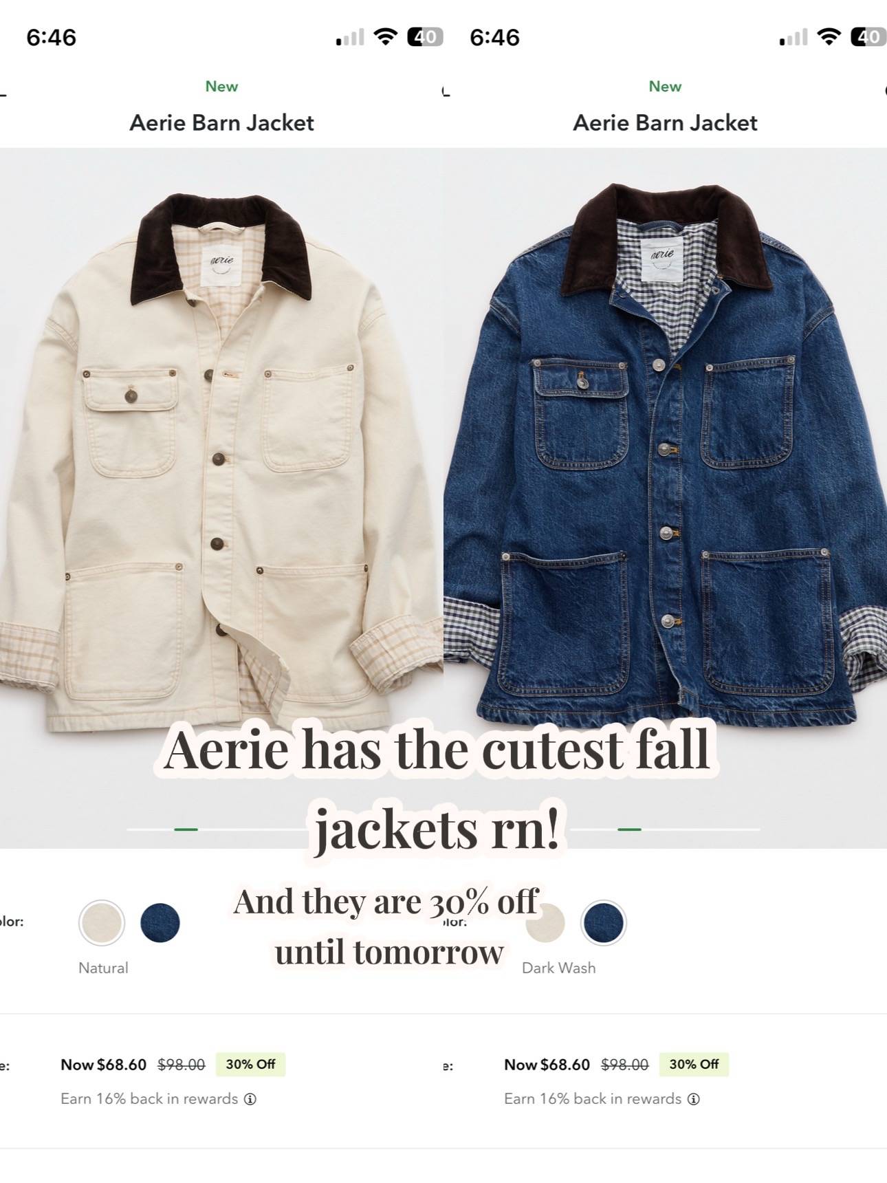 I just had to let everyone know that the CUTEST fall jackets have dropped at Aer
