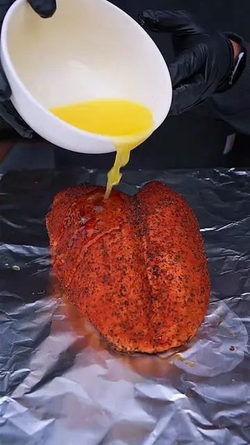 How do you make smoked turkey breast juicy? 🦃🔥 Season it well, smoke it low an