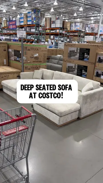 New Deep seated sofa with reversible chaise at Costco! #costco #homedecor #costc