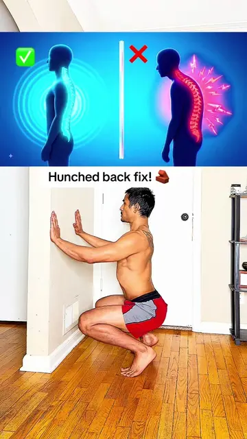 Fix your hunched back with this easy wall-supported backbend! 🧱✨ Save this for 