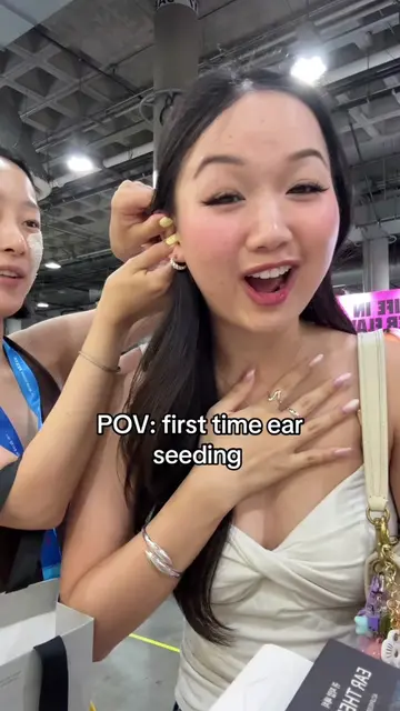 Definitely an experience 🥹  #earseeds from @RETURNITY Global #acupuncture 