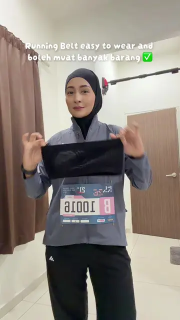 Kalau setiap kali running phone asyik kena pegang, you need this. Running Belt n