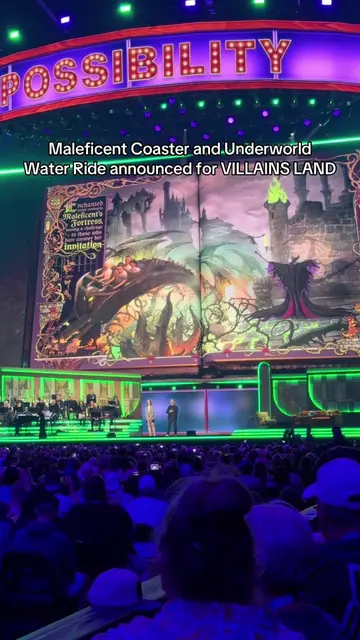 Villains Land attractions announced! 💜💚 #disneyparks #d23 #d23creators #foryou