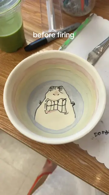 can’t wait to use my new bowl #pottery #craft #paint 