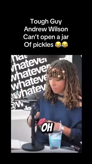 Tough Guy  Andrew Wilson  Can’t open a jar  Of pickles 😂😂 #Andrewwilson #funny