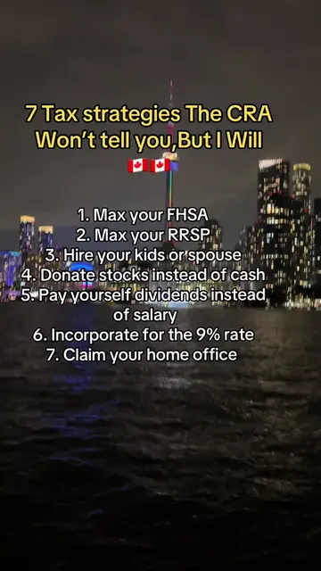 7 tax strategies CRA won’t teach you 🇨🇦 Save this before tax season hits. Whic