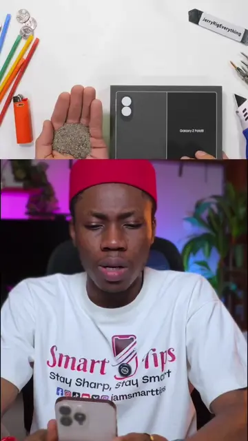 Who gave @JerryRigEverything the Samsung Galaxy z fold 8 passport style? #jerryr