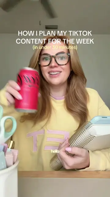 How to plan your TikTok content for the week with a closer look on exactly how I