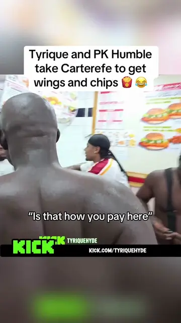 Tyrique and PK Humble take Carterefe to get wings and chips 🍟 😂🇳🇬 @TyriqueHy