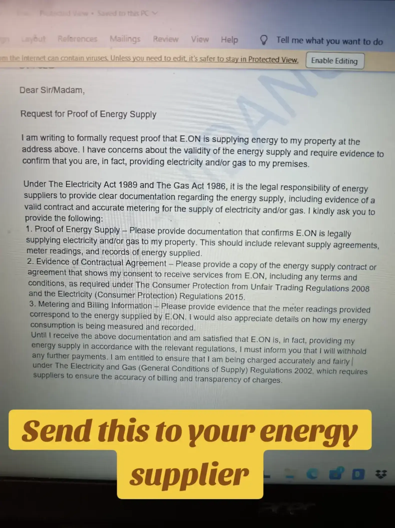 They are not energy suppliers they are credit brokers