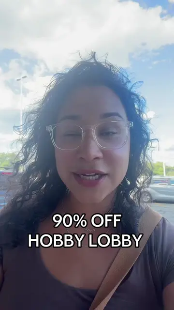 hobby lobby hit 90% off! It's a go!  