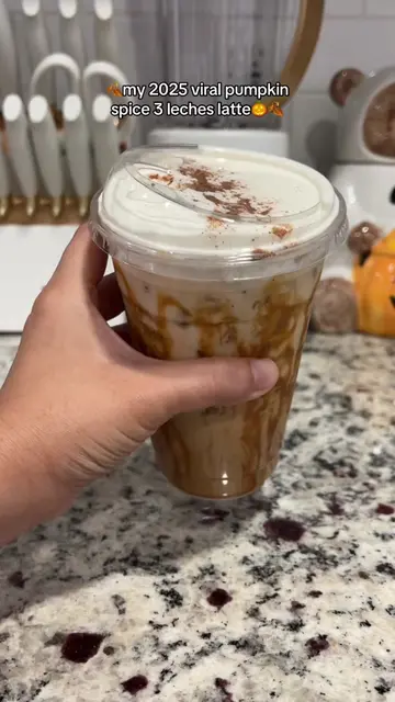 My 2025 viral pumpkin spice tres leches latte, yes i feel like i did create this