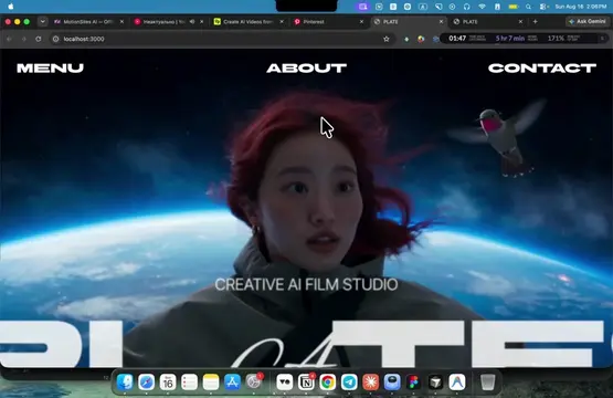 Create this unique animated website with Google Ai studio. Like and follow for m