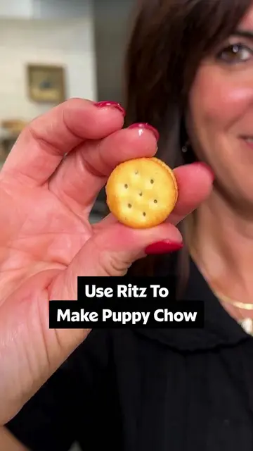Meet your new favorite snack: Ritz Bits Puppy Chow. 🐶 We can't get enough of it