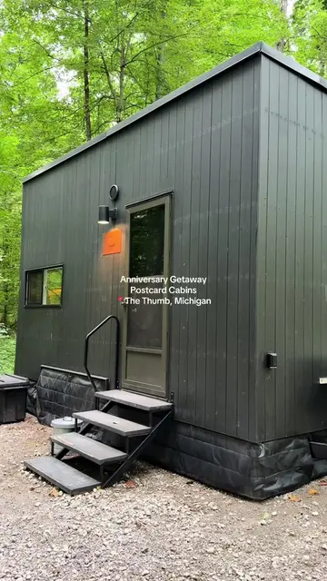 Unplug. Connect. Live Slow.  The postcard cabins by @Marriott Bonvoy were the pe