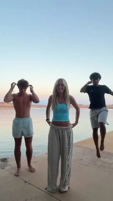 One last time 🙌🏼 #dance #trio #dancestodo #lakepowell #viral @jaxson:) @Jay St