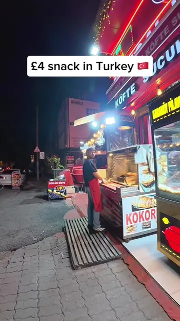 £4 snack in Turkey 🇹🇷 #travel 