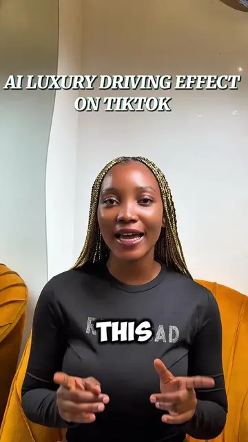 Here’s how to upload your pictures with the Ai luxury driving effect on TikTok. 