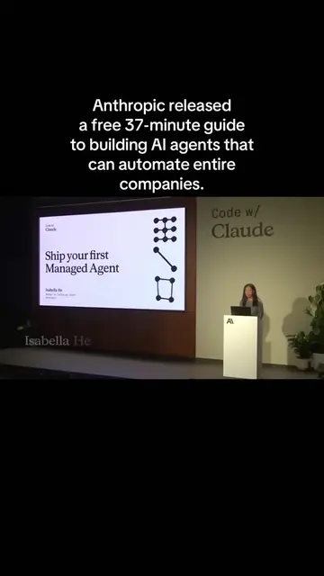 Anthropic released a free 37-minute guide to building AI agents that can automat