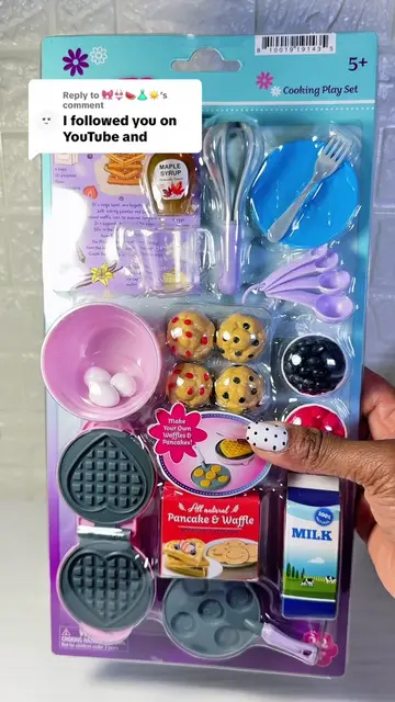 Replying to @🎀👙🍉👗☀️ let's make breakfast with my life as waffle Playset #for