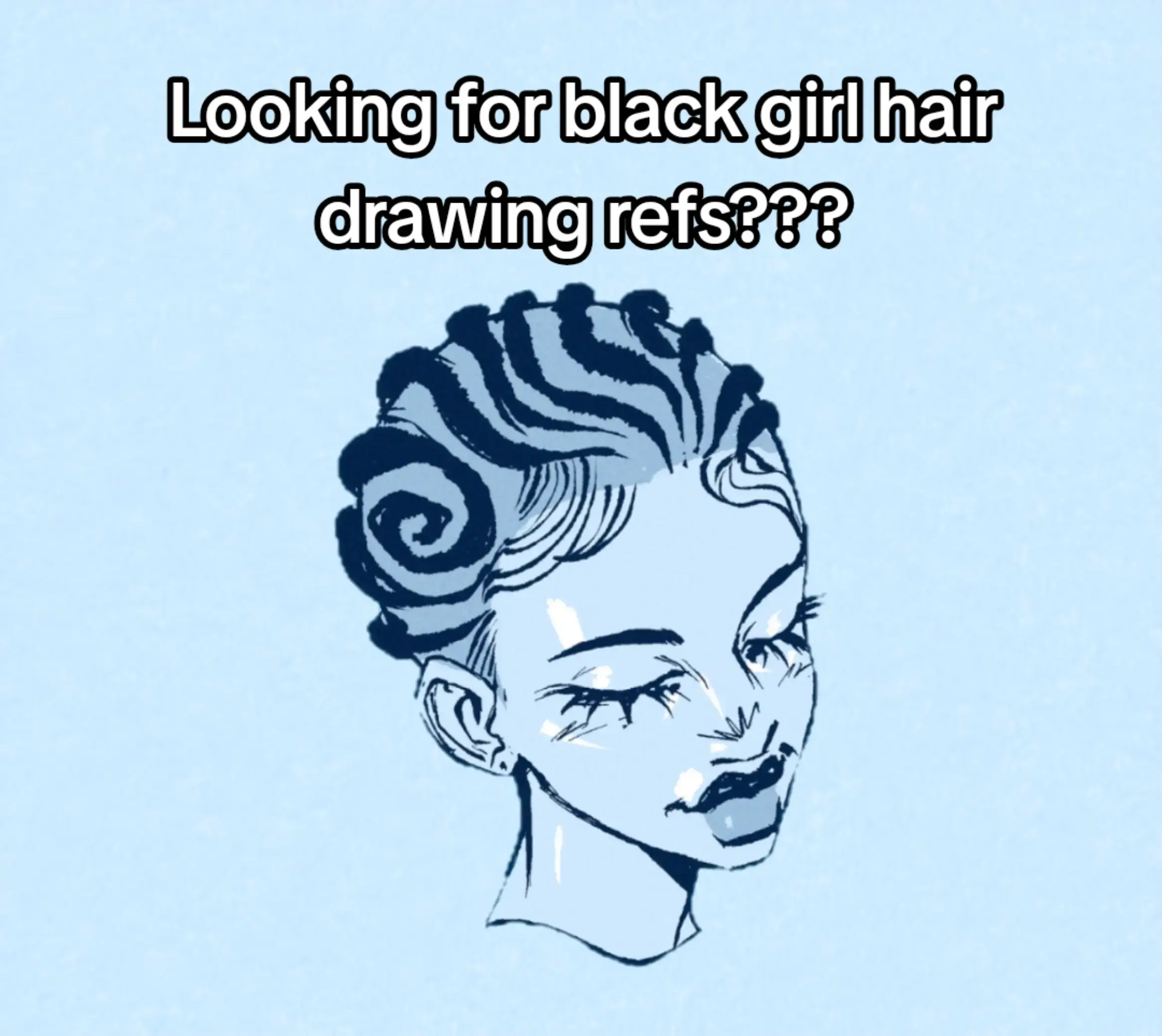 here are 18 black girl hairstyles I  drew. feel free to try them out! #blackgirl