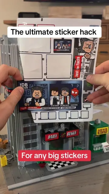 Save this so you don’t mess up on your big stickers!!! #lego #stickers #legobuil