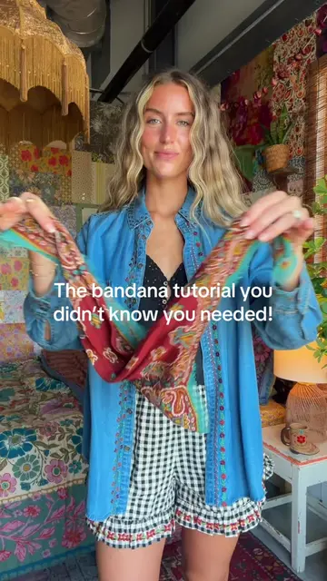 Did you know this trick?😊 Bandanas are SO fun to style in countless ways & add 