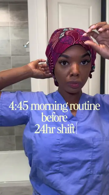 My morning routine before my 24hr shift. Taking a little bit of time for myself 