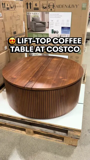 🪵 This Lift-Top Coffee Table at Costco is such a smart living room upgrade! It’