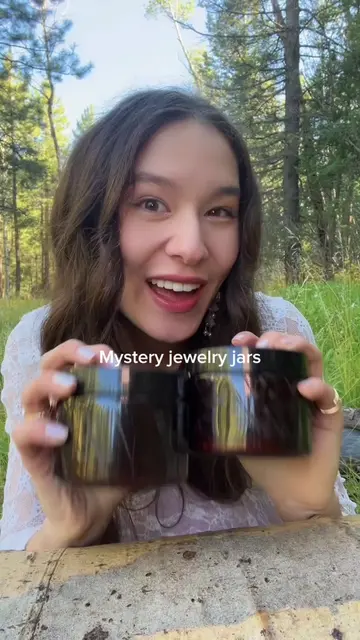 Mermaid mystery jewelry jar 🧜‍♀️ #mermaid #jewelry #jewelryjar #mysteryjewelry 