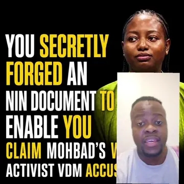 VDM ACCUSES WUNMI OF ALLEGED NIN FORGERY Activist VeryDarkMan (VDM) has accused 