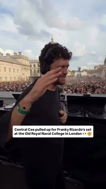 @CentralCee pulled up for @Franky Rizardo’s set at the Old Royal Naval College i
