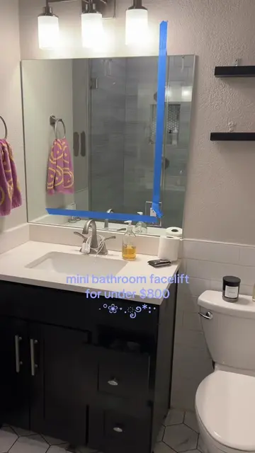 One day I’ll rip out the ugly gray tile, but I think the wall color distracts fo