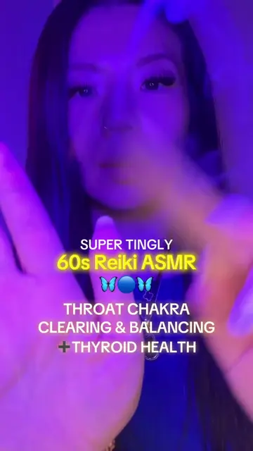 Throat chakra healing💙🦋 #reikiasmr #reikihealing #chakrahealing #energycleanse