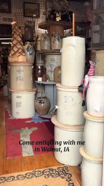 Crockery & More in Walnut, Iowa #antiquestore #crock #antique #antiqueshop #anti