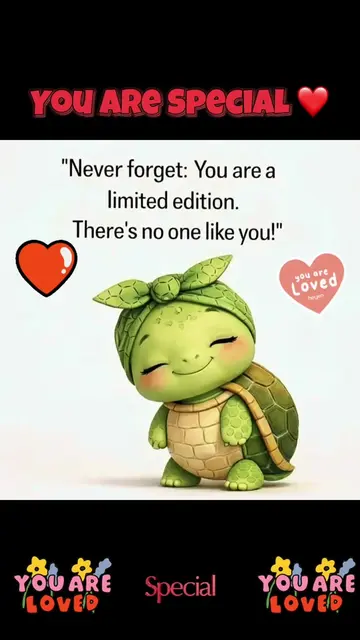 You are special, unique and a one of a kind. #friends #Love #special #peace #Gen
