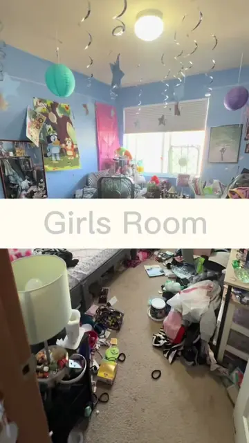 Girls Room Day 1! For a step-by-step guide to declutter and organize your entire