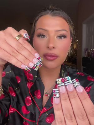 LETS DO PRESS ONS #pressonnails #nailtok #pressons #nailtech #grwm 