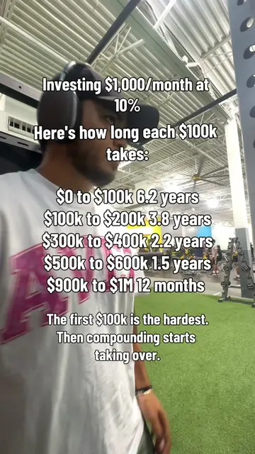 The first $100K is the hardest… after that, your money starts doing more of the 
