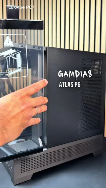A showcase case that doesn’t need half your desk. The ATLAS P6 CG brings curved 
