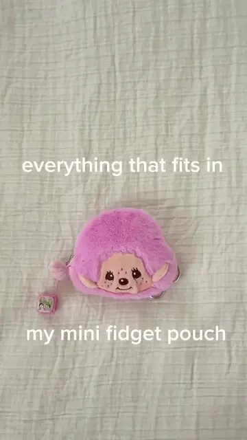 everything that fits in my mini fidget pouch! 🩷🍡🌷 i was recently gifted this 
