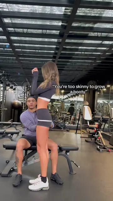 Showing another naturally skinnier girl how blessed she is to build a booty, sta