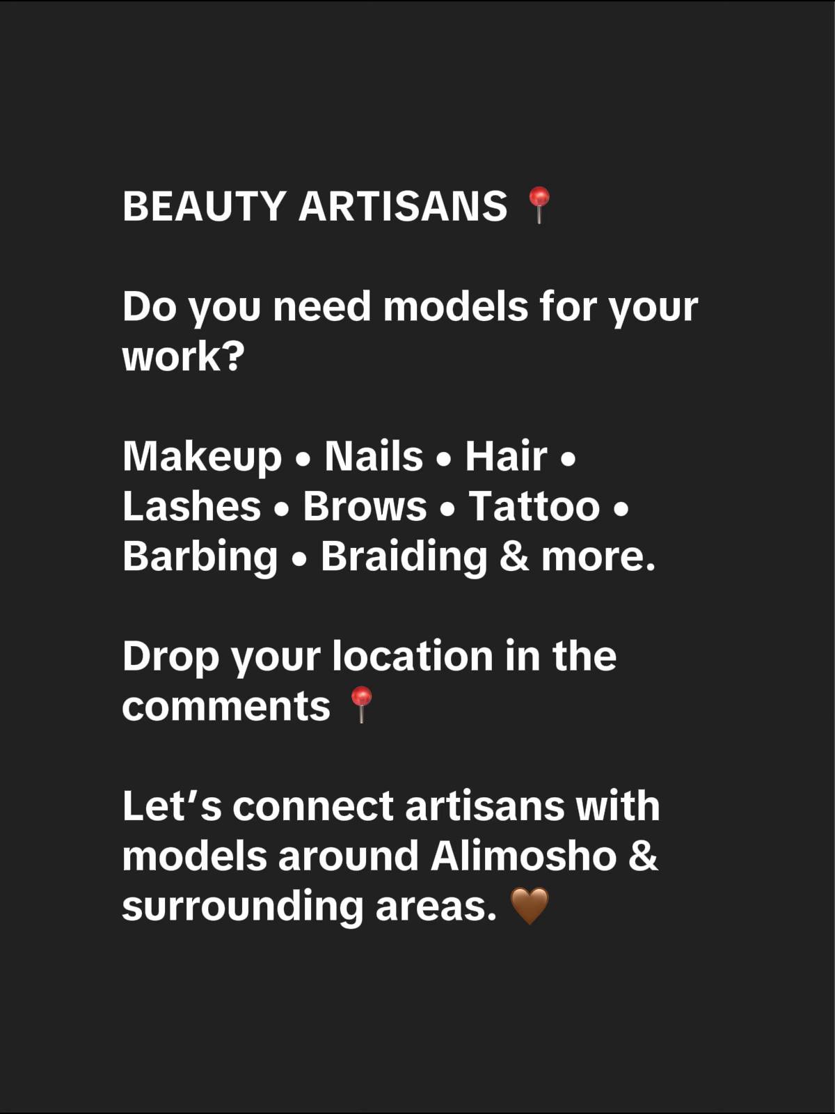 BEAUTY ARTISANS 📍 Do you need models for your work? Makeup • Nails • Hair • Las