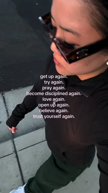 No matter what, get up and try again.🤍 I always remind myself when I don’t feel