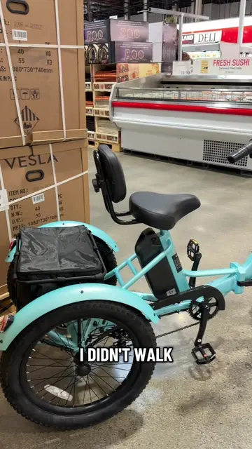 The Vesla VS-900 Foldable Fat Tire E-Trike is at Costco! It folds flat, fat 20"x
