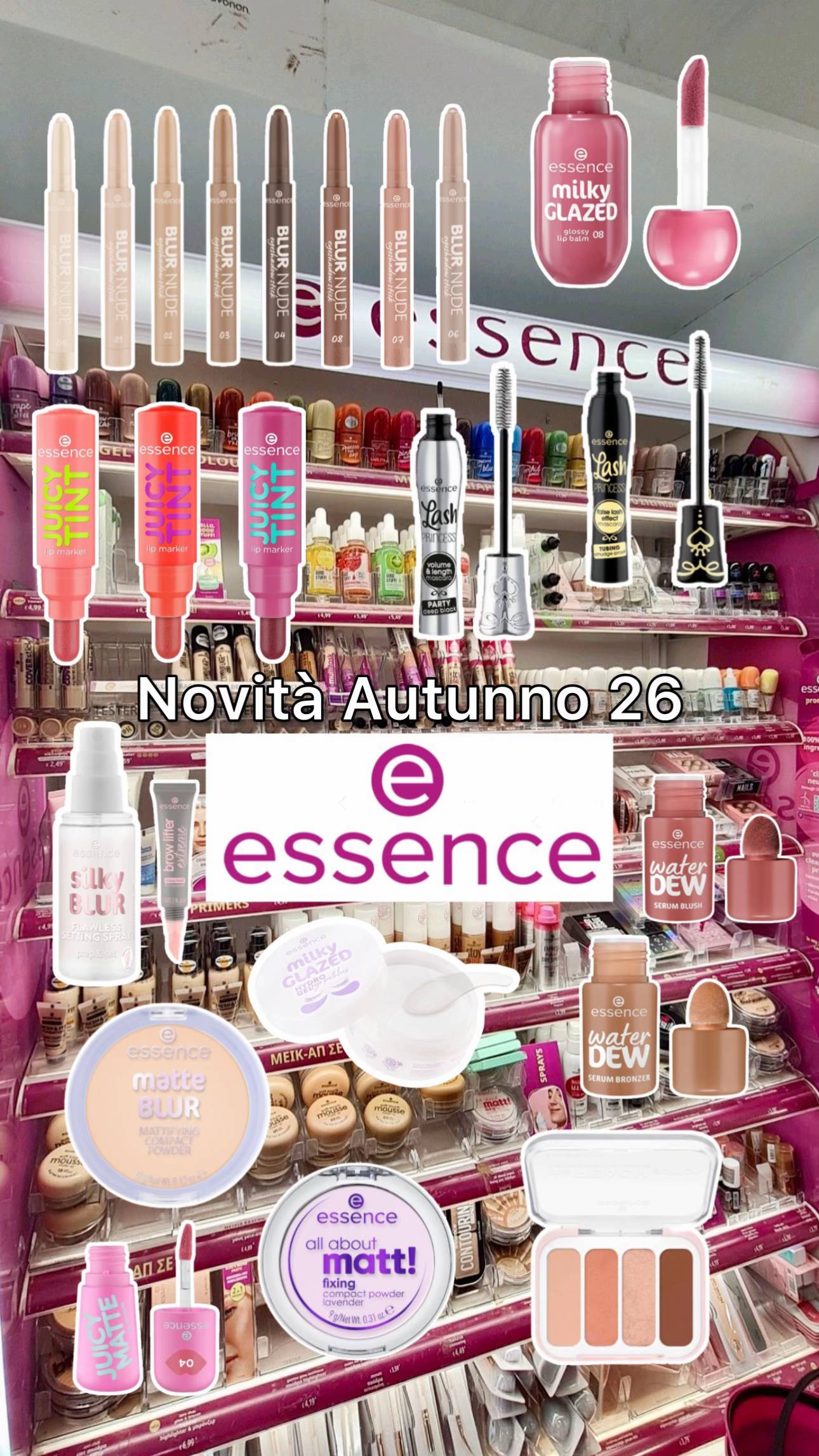 Non vedo l’ora di provare tutto!!✨😱🫧🌸 @essence cosmetics #essence #makeup #ti